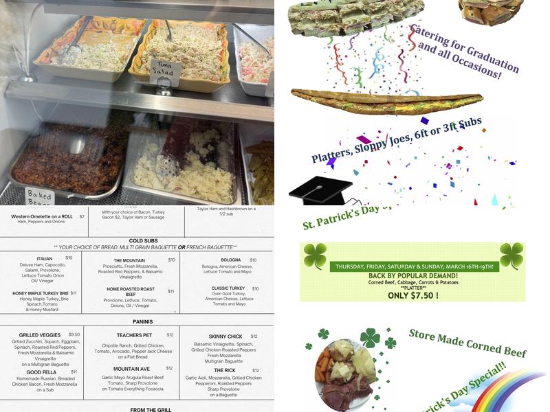 Mountainside Deli Menu