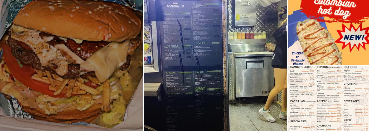 Mr Comelon Food truck Menu