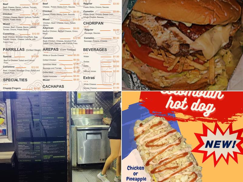 Mr Comelon Food truck Menu