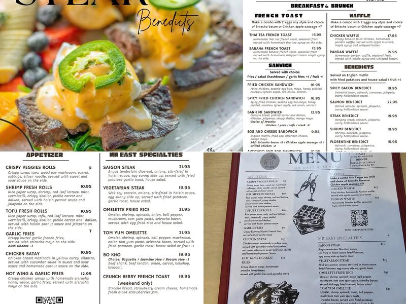 Mr. East Kitchen Menu