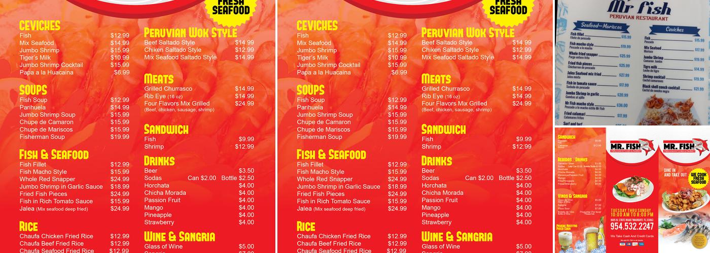 Mr. Fish Menu