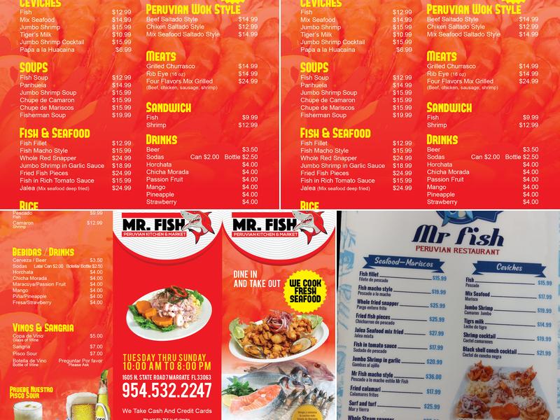 Mr. Fish Menu