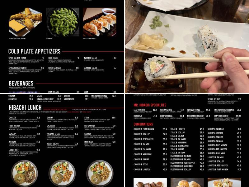 Mr. Hibachi - Steakhouse | Sushi | Bar Menu