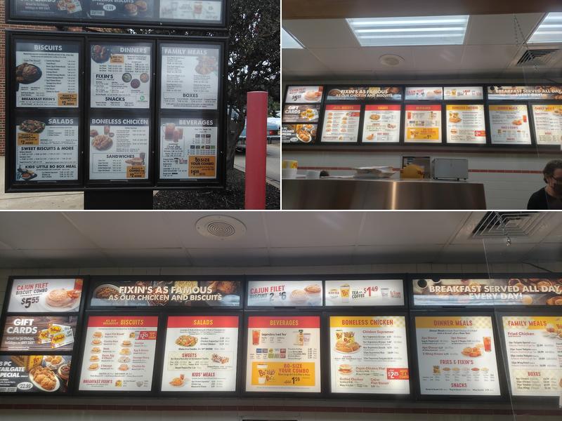 Bojangles Menu