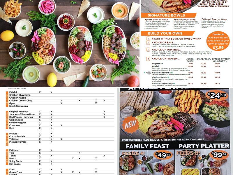 Mr. Kabob Xpress Grille & Catering Troy Menu