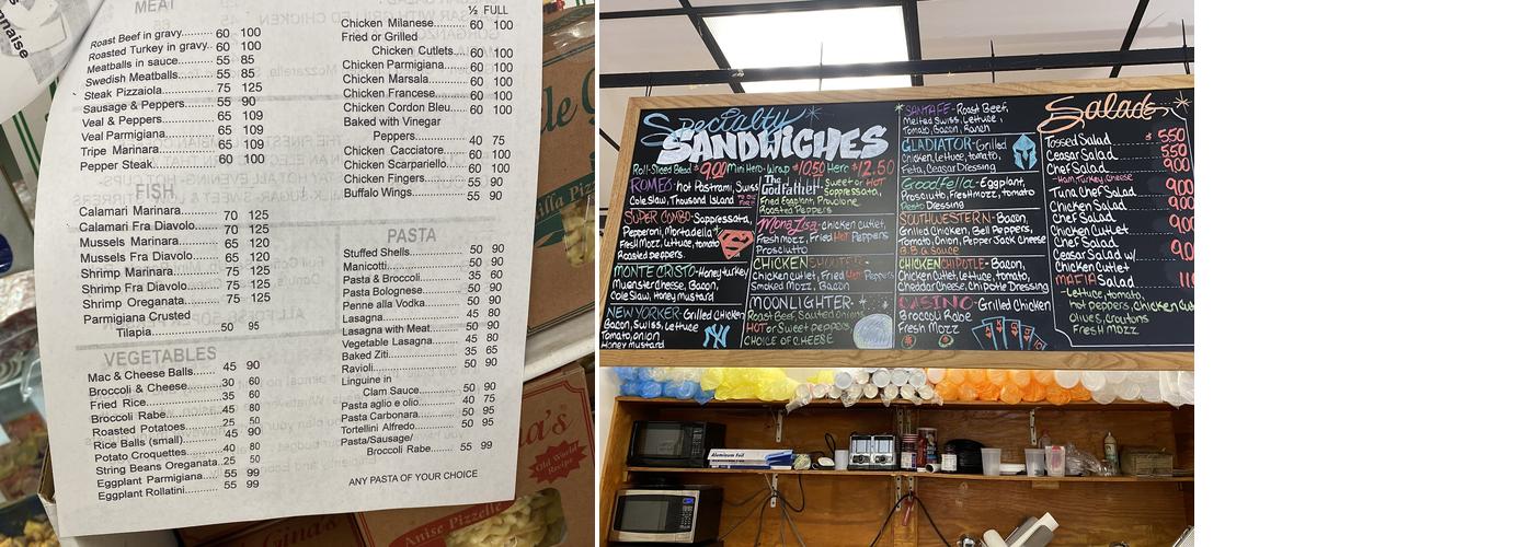 Mr Kold Kuts Menu