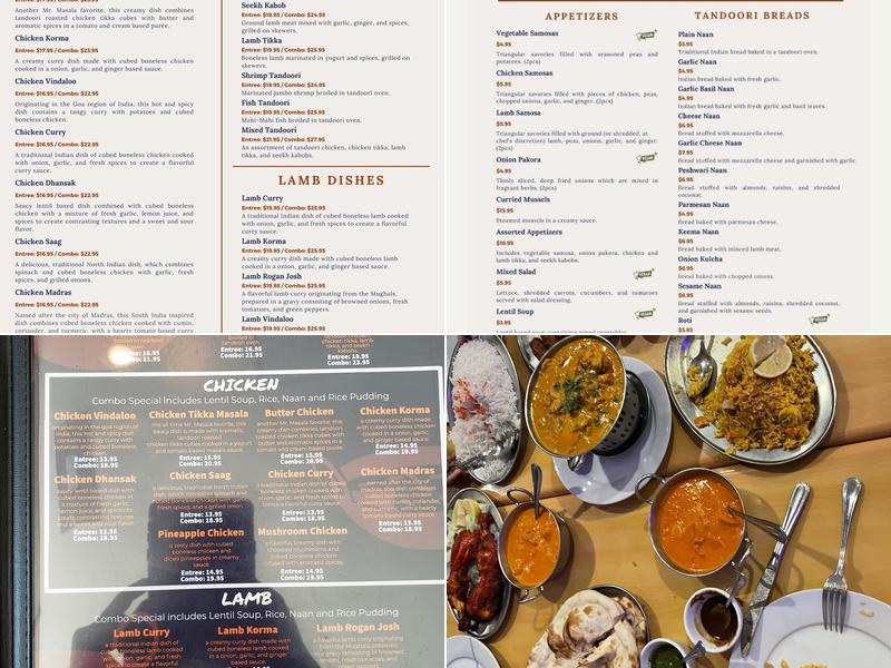 Mr. Masala Menu