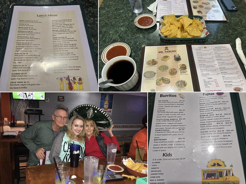 Mr. Pancho Mexican Grill & Cantina Menu