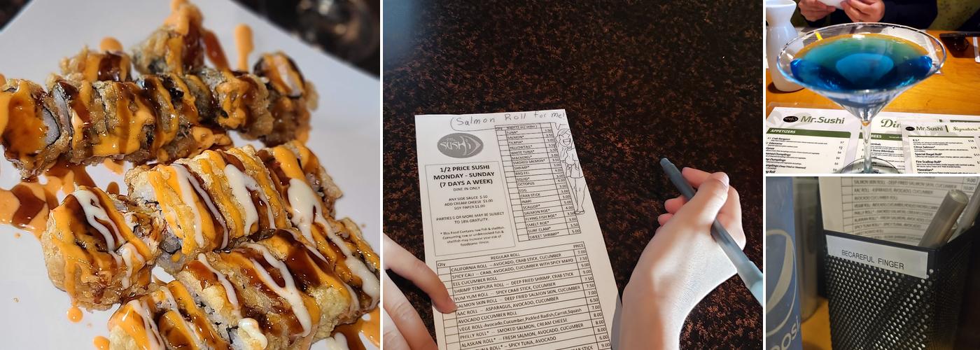 Mr. Sushi Clifton Menu