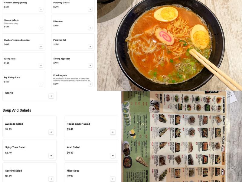 Mr Sushi Express Menu