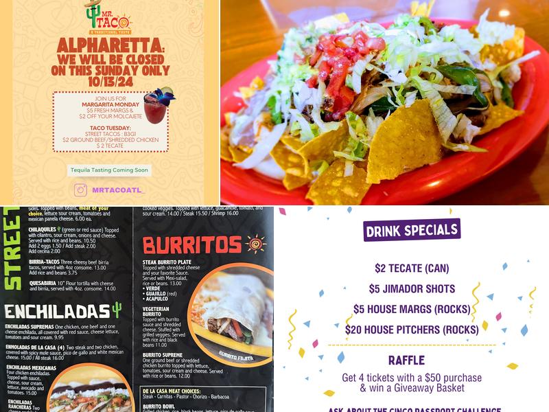 Mr. Taco Alpharetta Menu