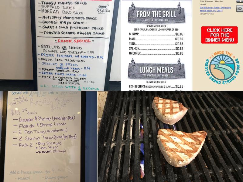 Mrs Fish Seafood Grill Menu