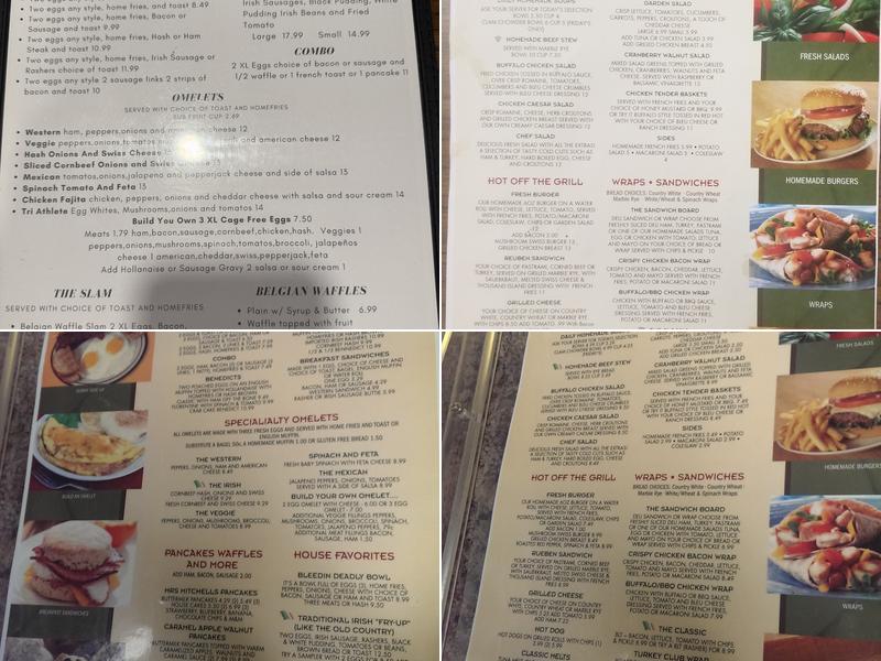 Mrs. Mitchell's Kitchen Inc. Menu