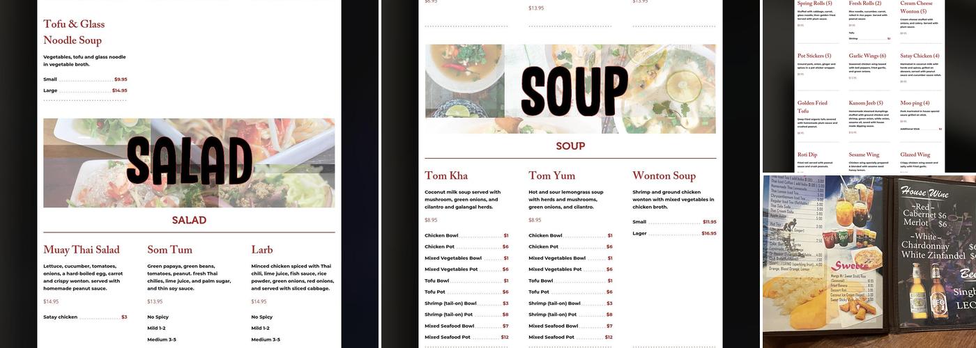 Muay Thai Kitchen Menu