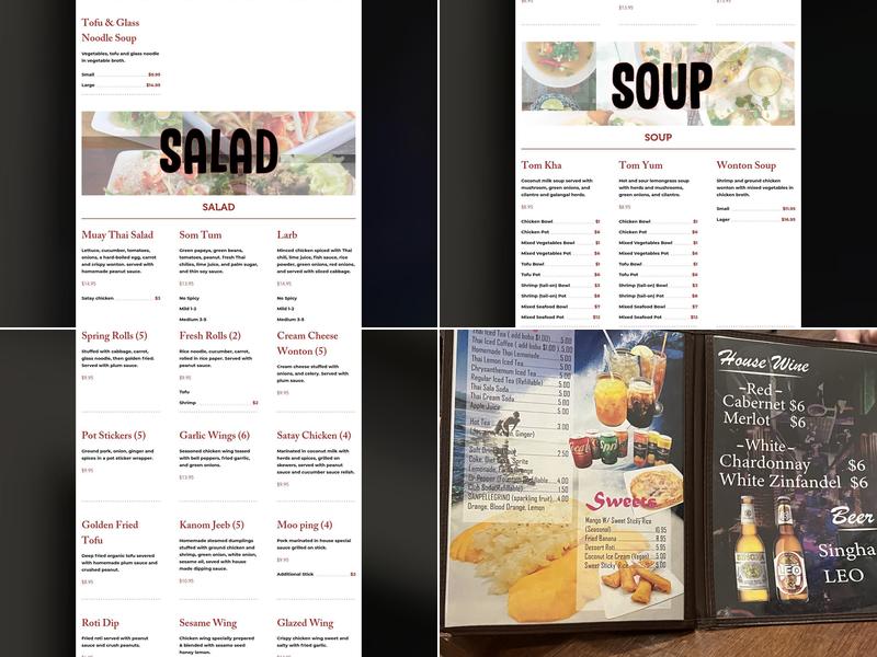 Muay Thai Kitchen Menu