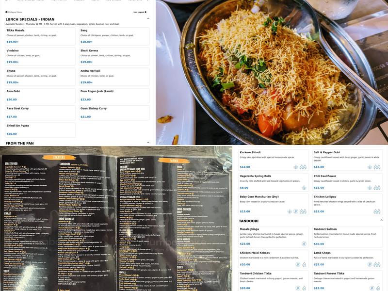 Mumbai Spice Menu