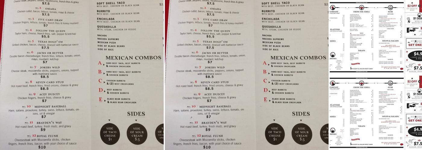 Stuffies (Munchys Wayne) Menu