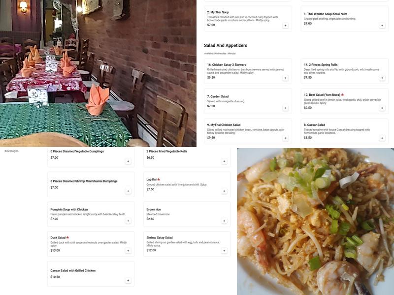 My Thai Menu