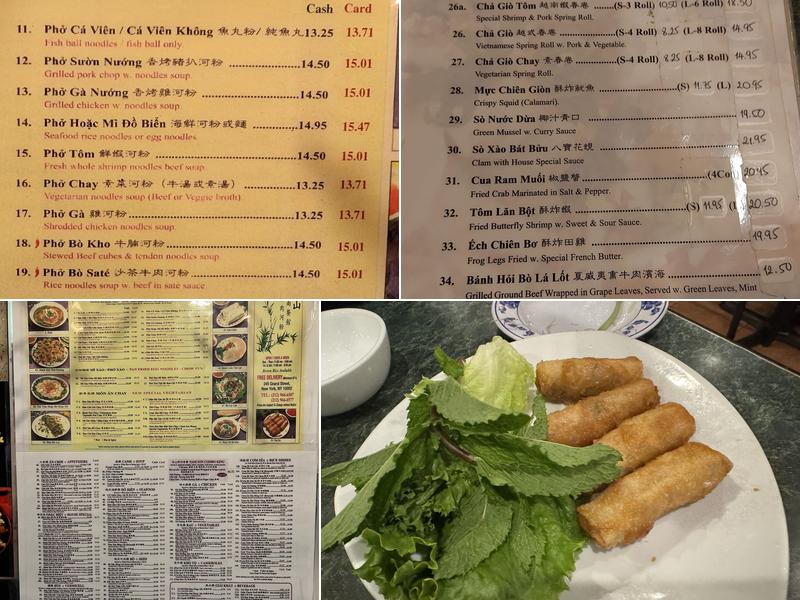 Nam Sơn Menu