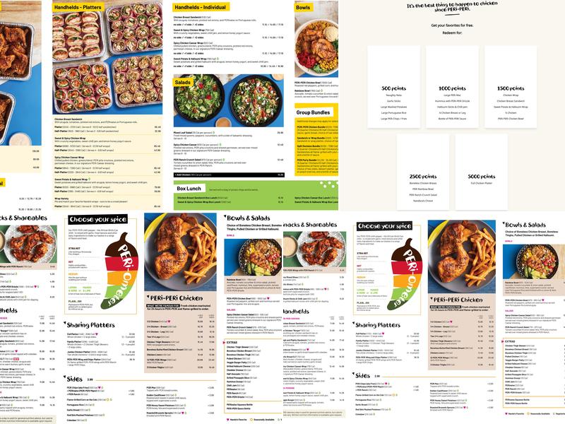 Nando's PERi-PERi Menu