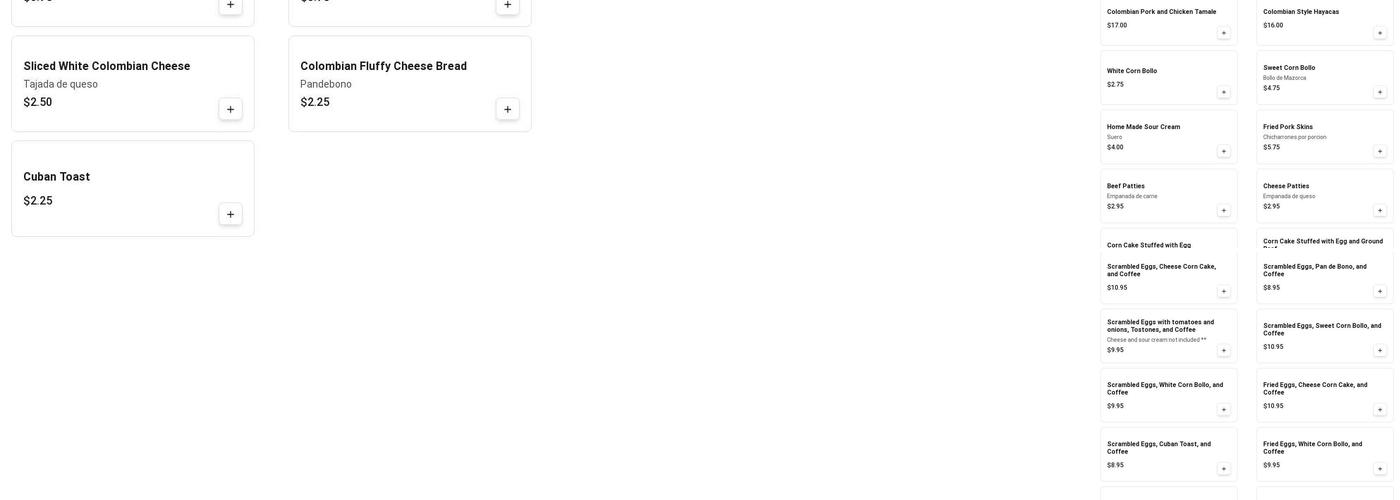 Narcobollo Café Menu