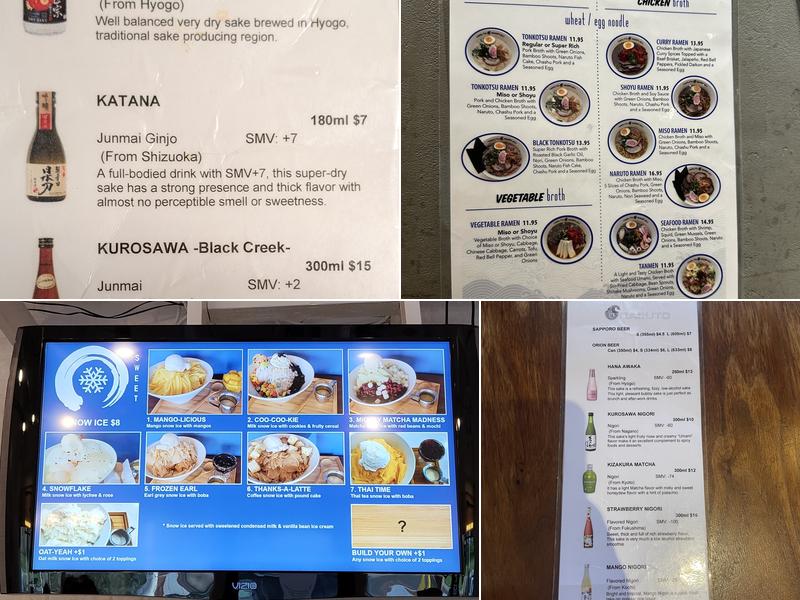 Naruto Menu
