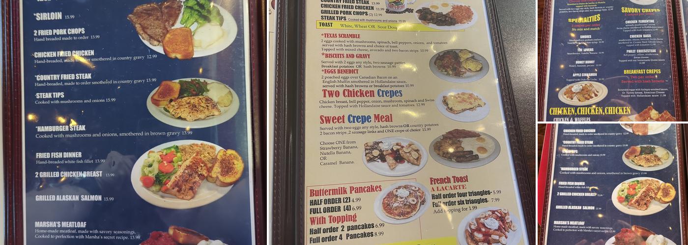 Nate's Diner Menu