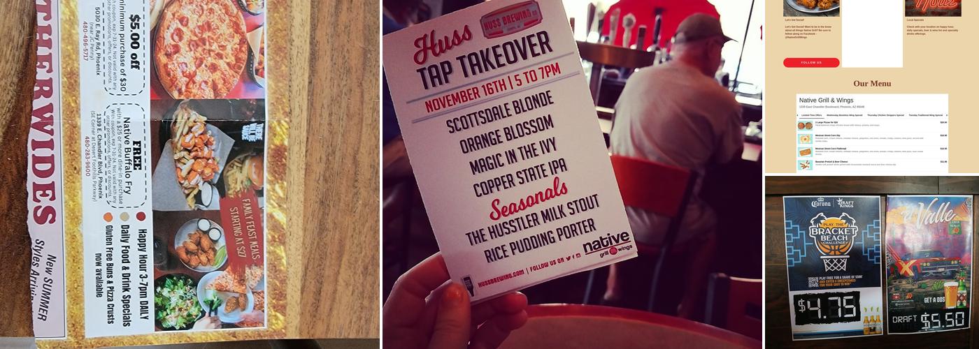 Native Grill & Wings Menu