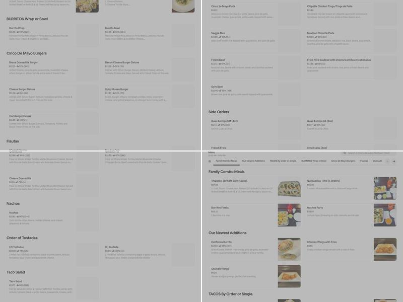 Cinco de Mayo Menu