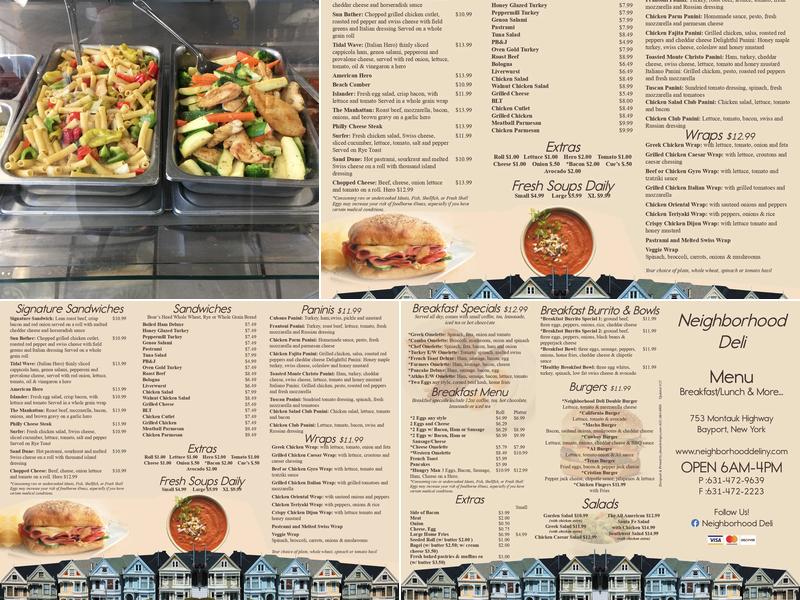 Neighborhood Deli Menu