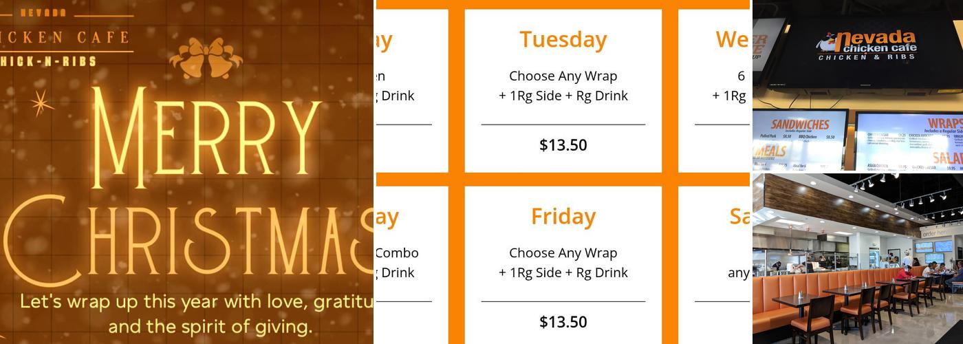 Nevada Chicken Cafe Menu