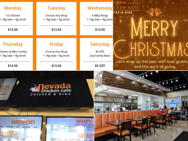 Nevada Chicken Cafe Menu