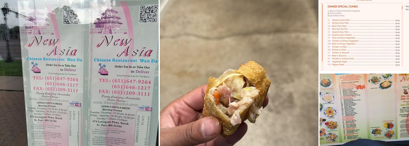 New Asia Menu