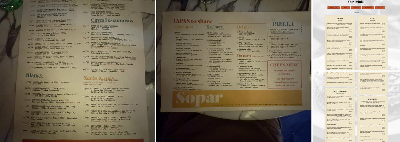El Born Menu