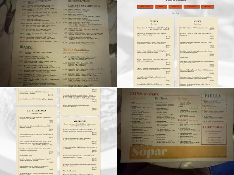 El Born Menu