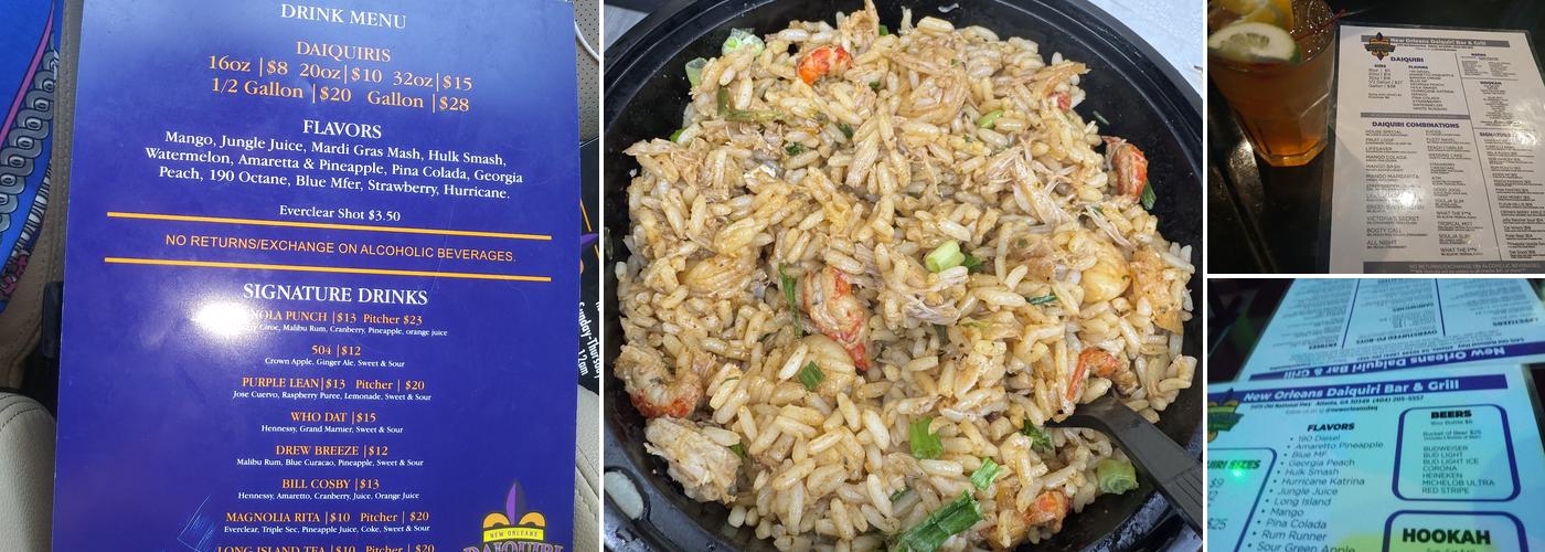 New Orleans Daiquiri Bar & Grill Menu