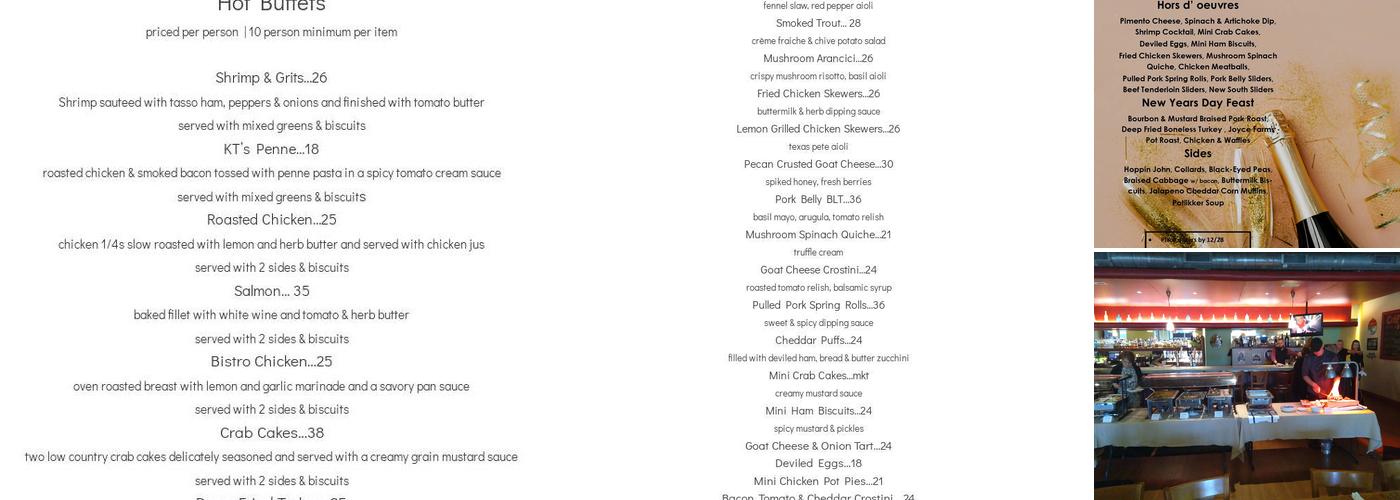 New South Kitchen & Bar Menu