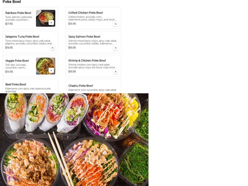 New Sushi@Allston Menu