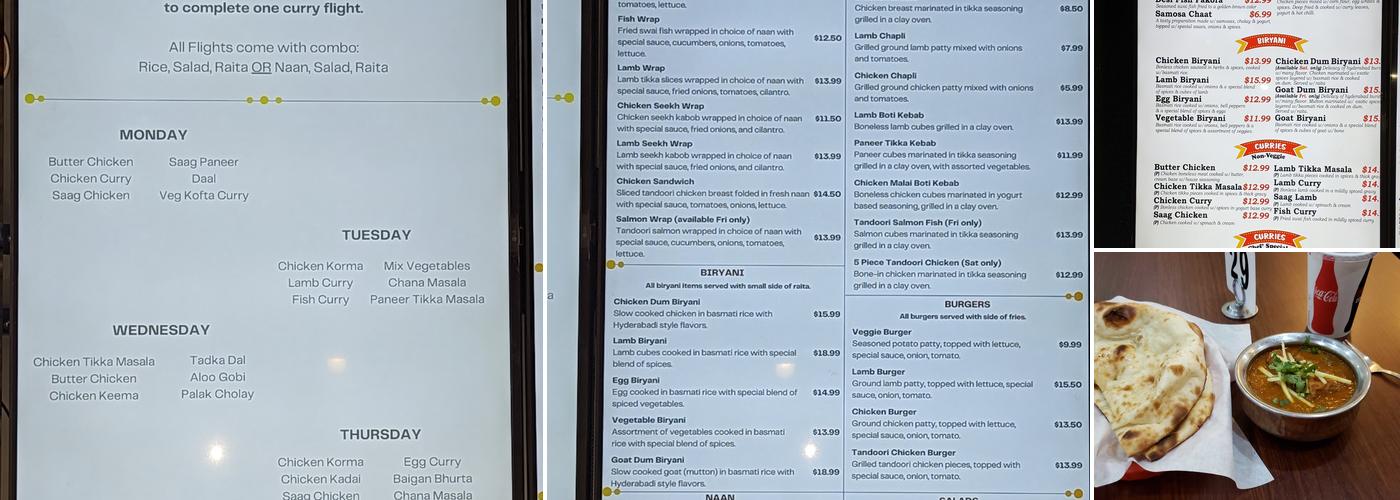 New Tandoori Cafe Menu