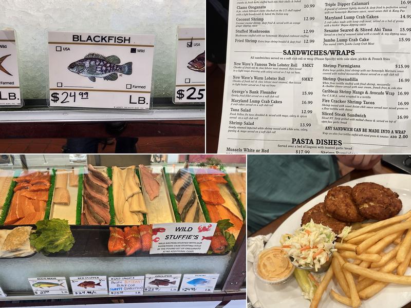 New Wave Seafood Menu