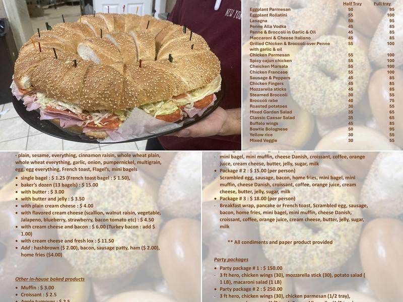 New York Bagels Deli & Catering Menu