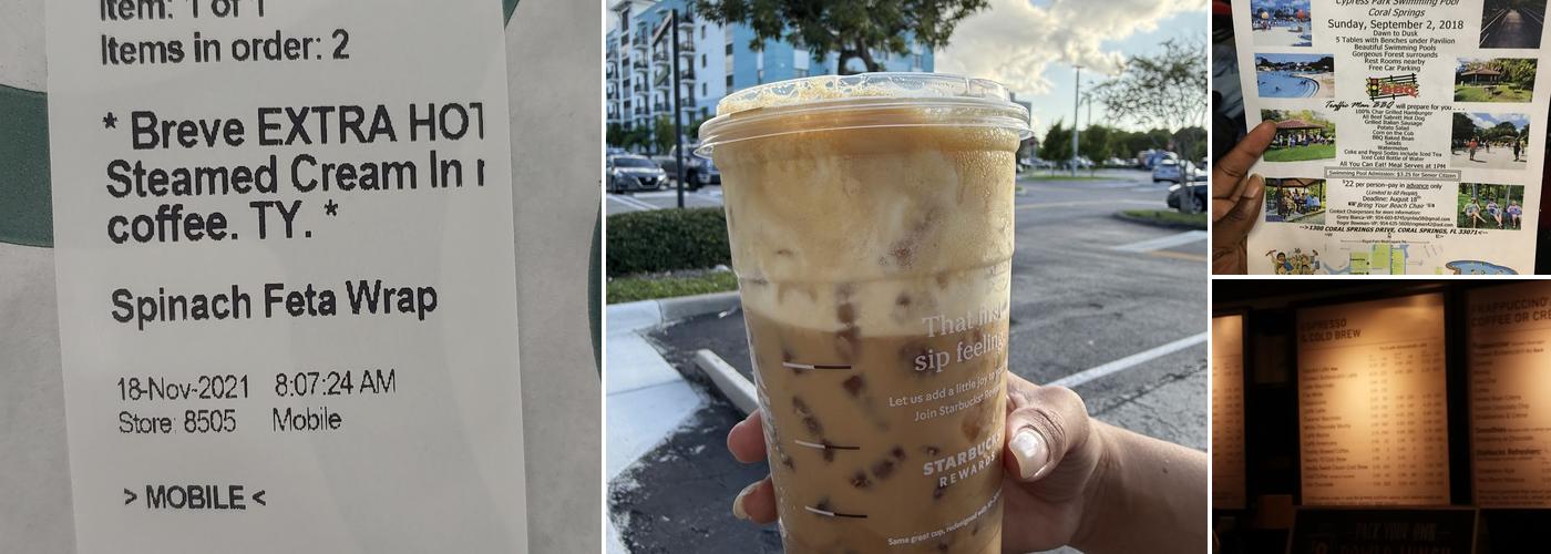 Starbucks Menu