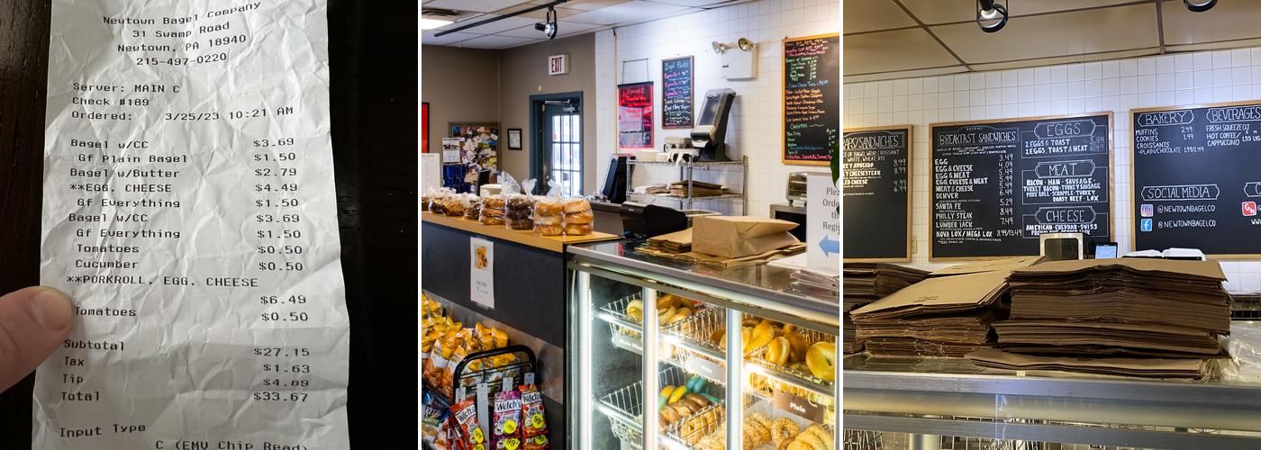 Newtown Bagel Menu