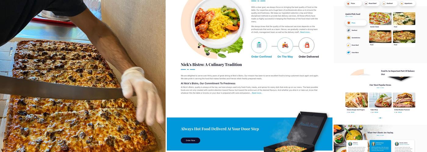 Nick's Bistro Revere Menu