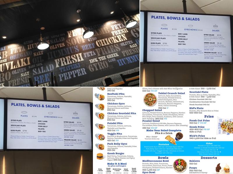 Nick the Greek | Stevens Creek Menu