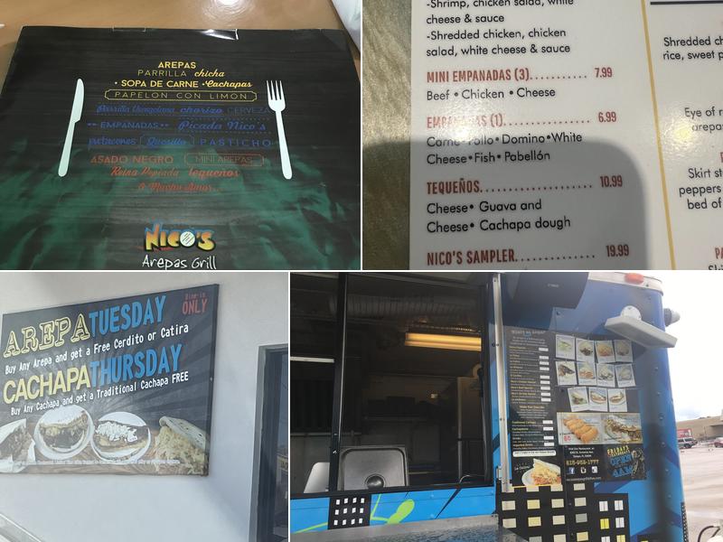 Nico's Arepas Grill Menu