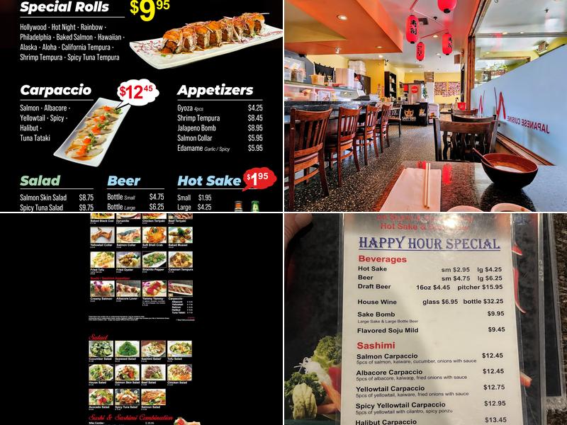 Niko Niko Sushi Menu