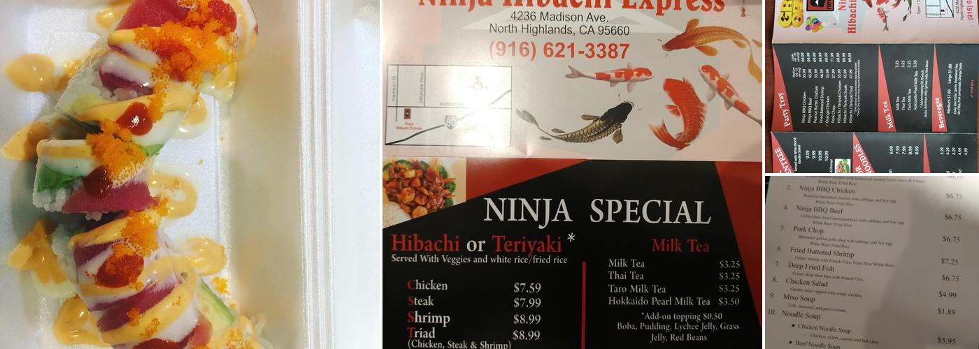 Ninja Hibachi Express Menu