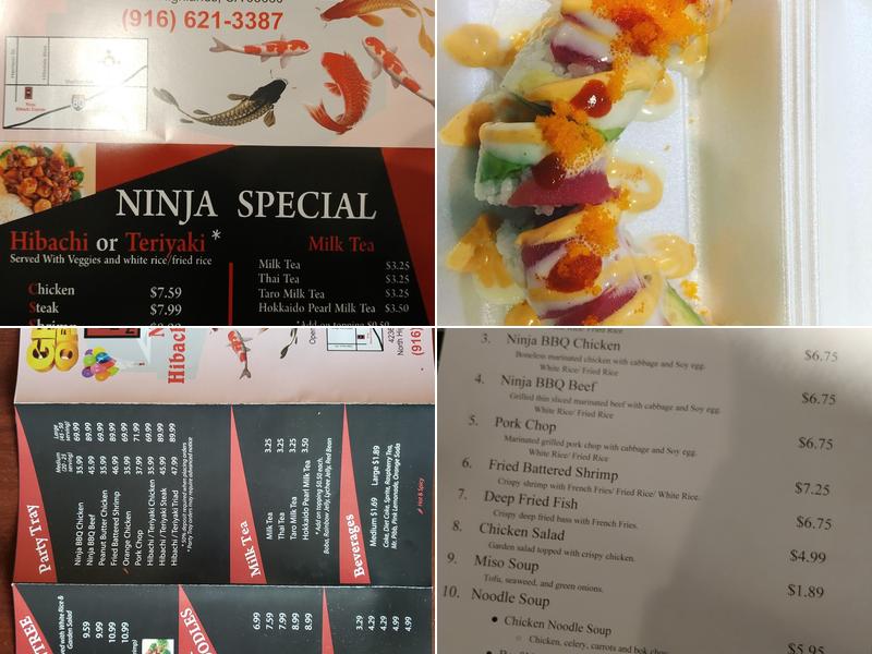Ninja Hibachi Express Menu