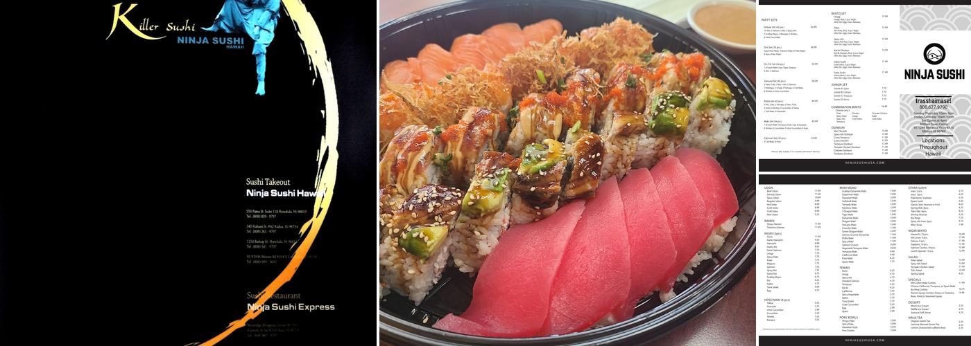 Ninja Sushi Menu